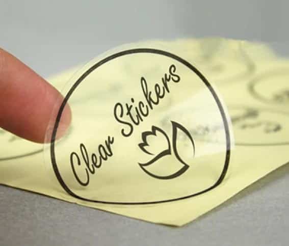 Transparent stickers